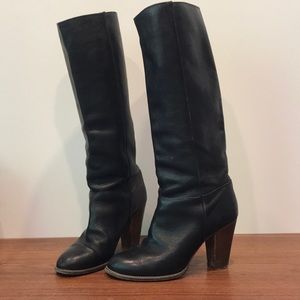 Madewell black knee high boots